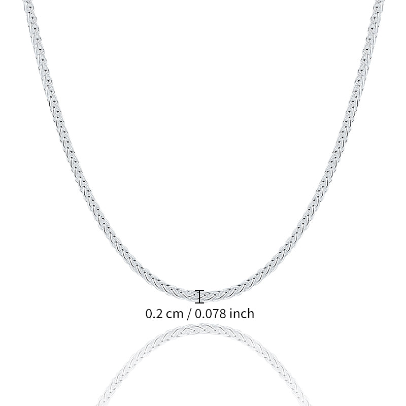 Silvery 2mm/3mm, lantern chain style necklace, 16\18\20\22\24\26\30 inches