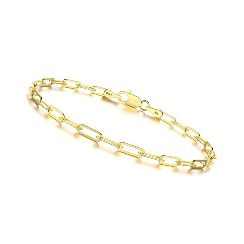 Golden/Silvery, 3mm/4mm/5mm cross chain style bracelet, 6.5\7\7.5\8\8.5\9 inches