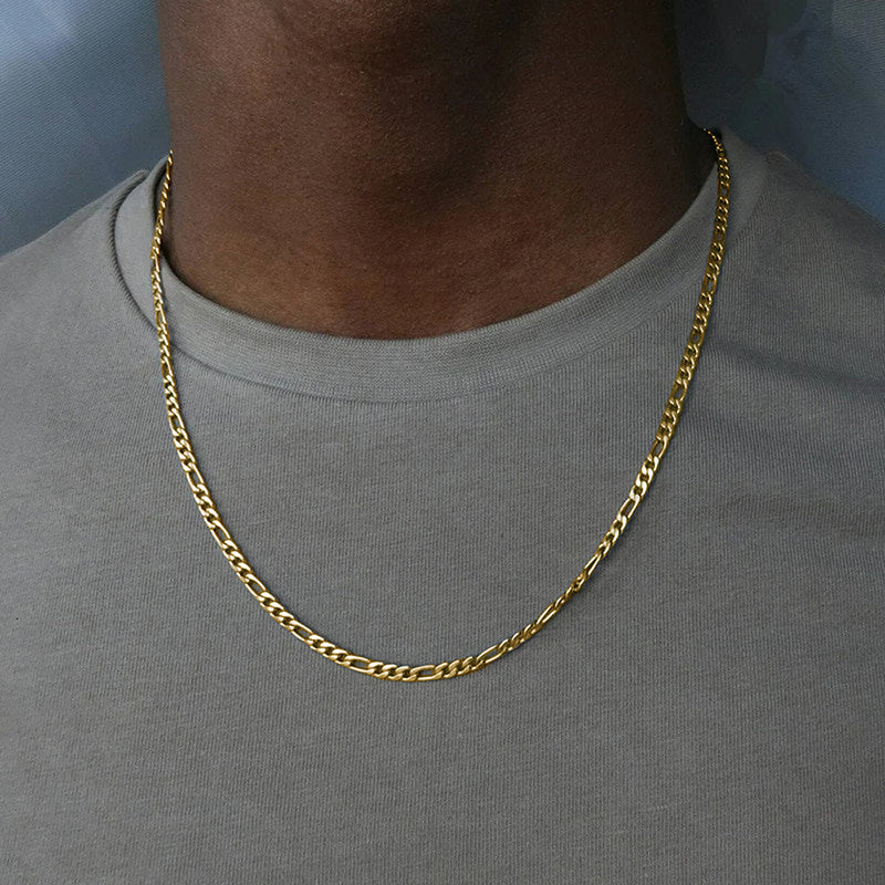 Golden/Silvery, 2.5mm,3mm, 4mm, 5mm three-in-one style necklaces, 16、18、 20、 22、 24、26、28、30inch