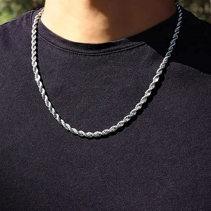 Golden/Silvery, 2mm/2.5mm/3mm/3.5mm/4mm/4.5mm/5mm chain necklaces, 16\18\20\22\24\26\30inch
